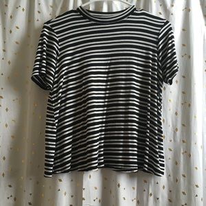 Black and White Striped Shirt
